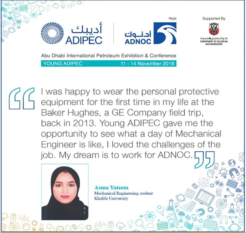 The ADIPEC team woul