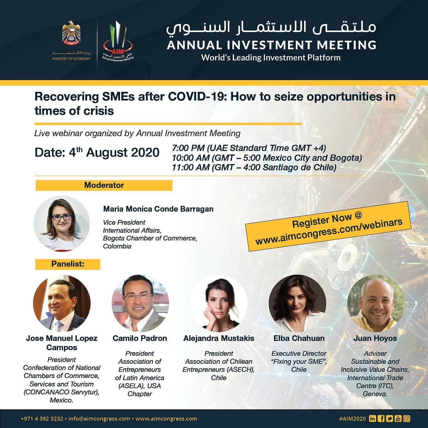 Register now for our