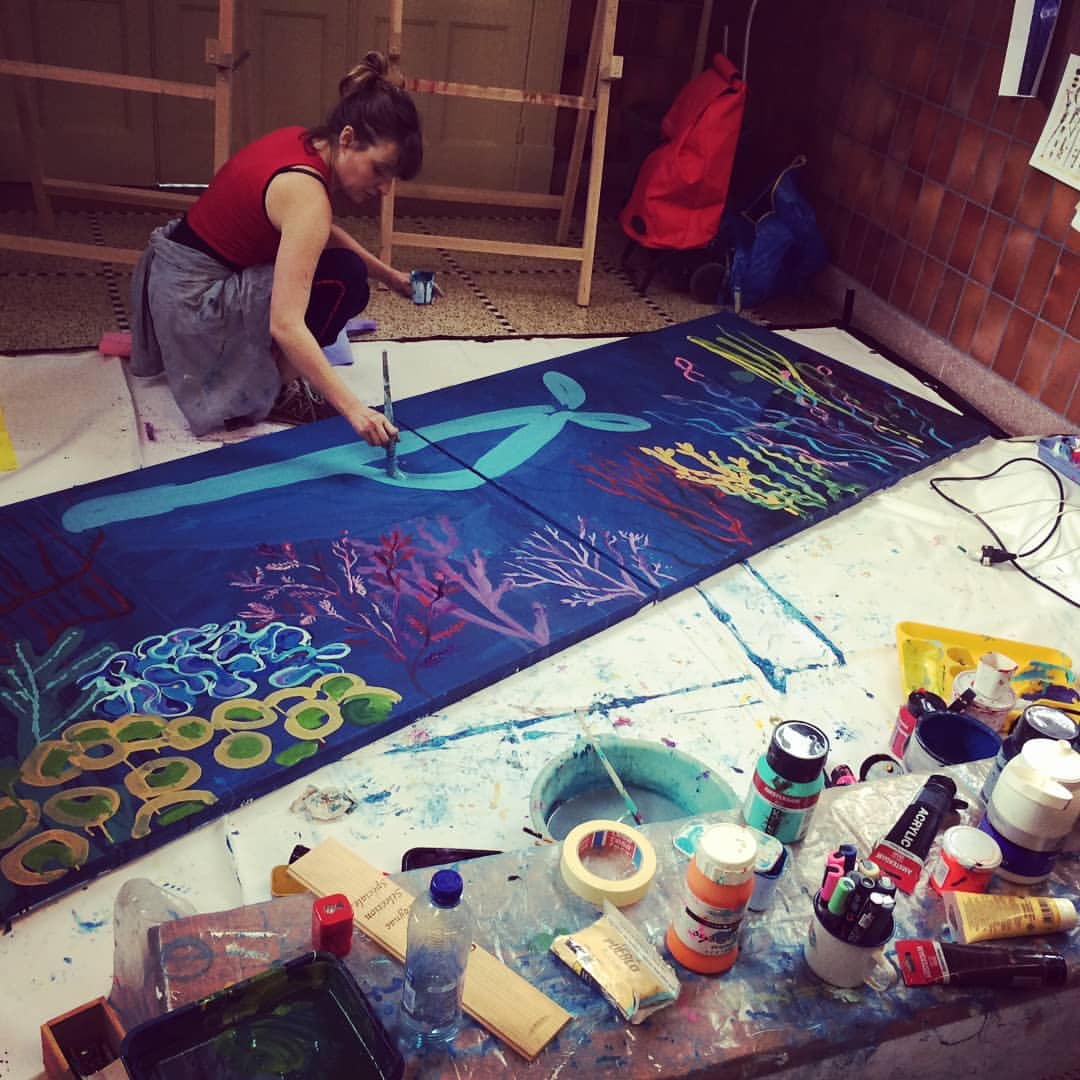 So nice live paintin