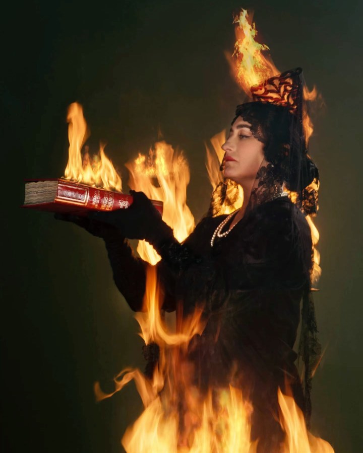 This girl is on fire