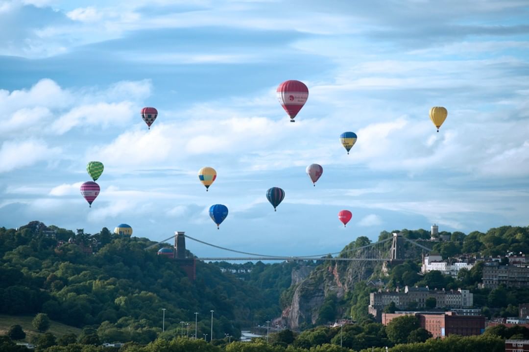 Bridge and balloons
