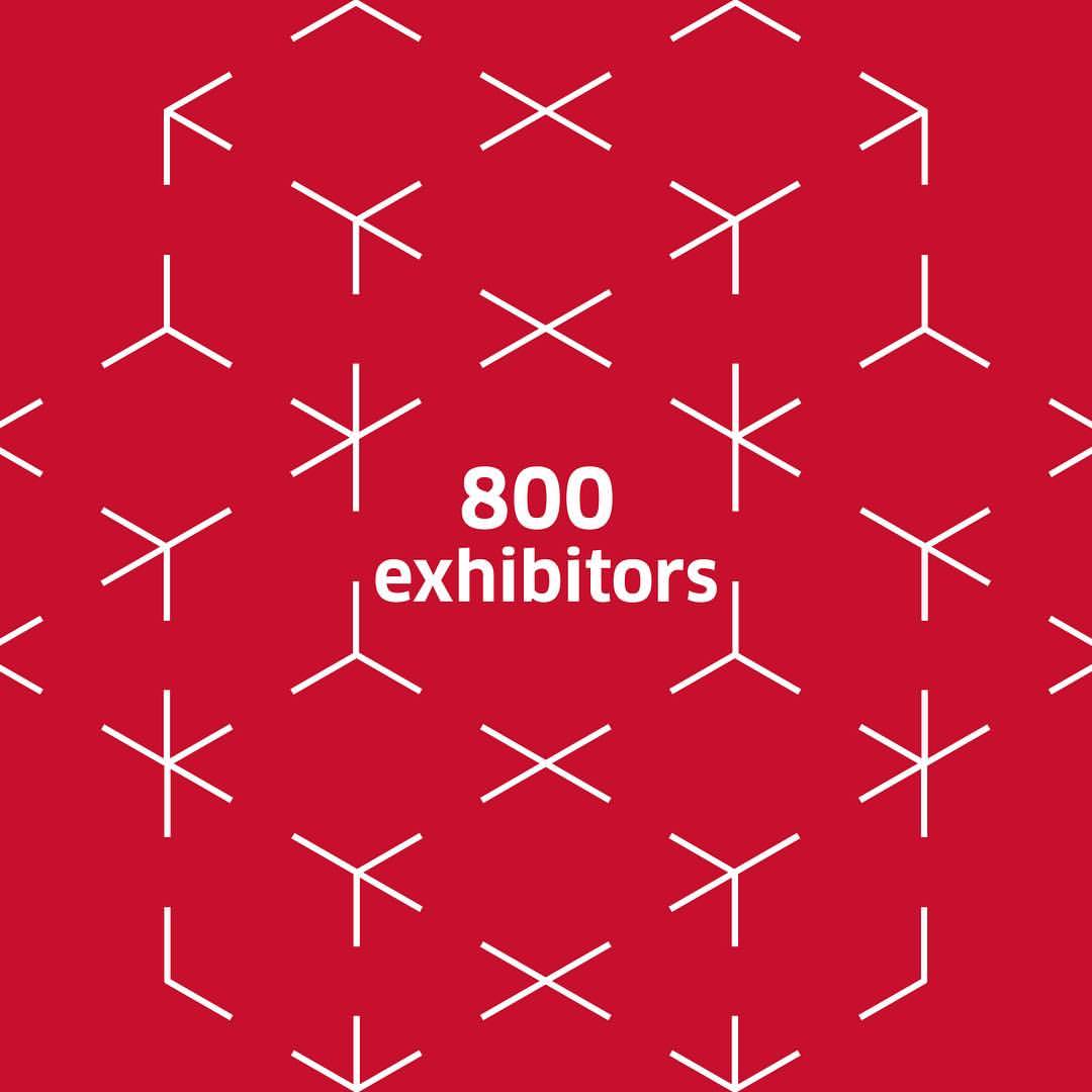 Around 800 exhibitor