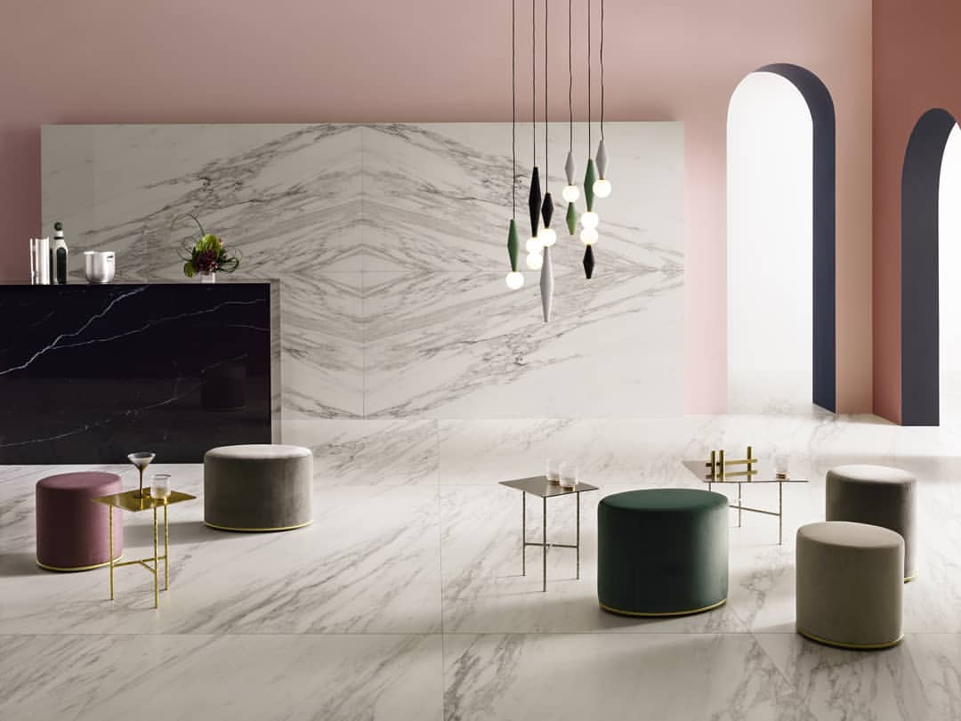 Marble effect cerami
