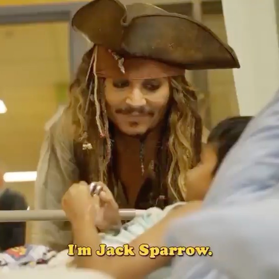 Johnny Depp visiting