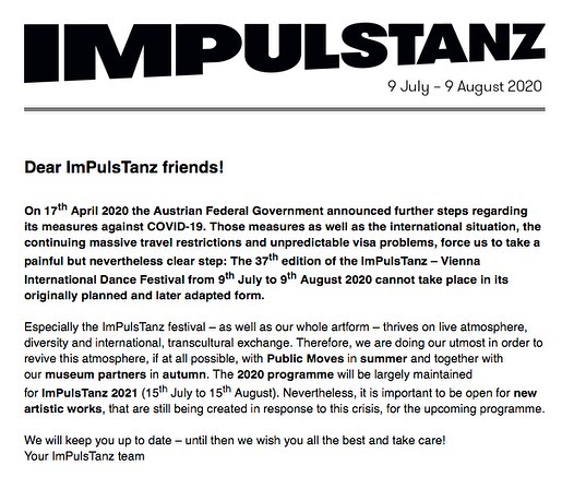 Dear ImPulsTanz frie