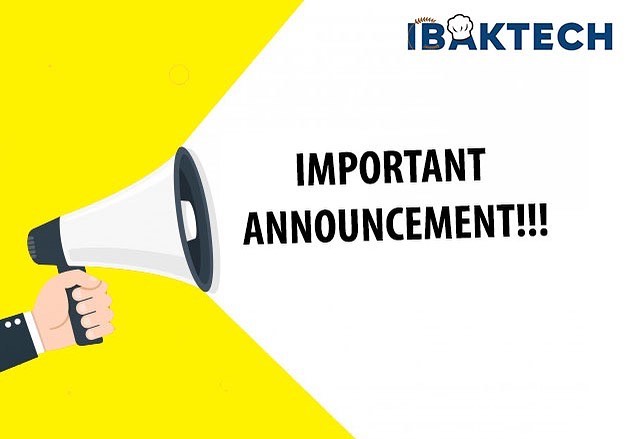 IMPORTANT ANNOUNCEME