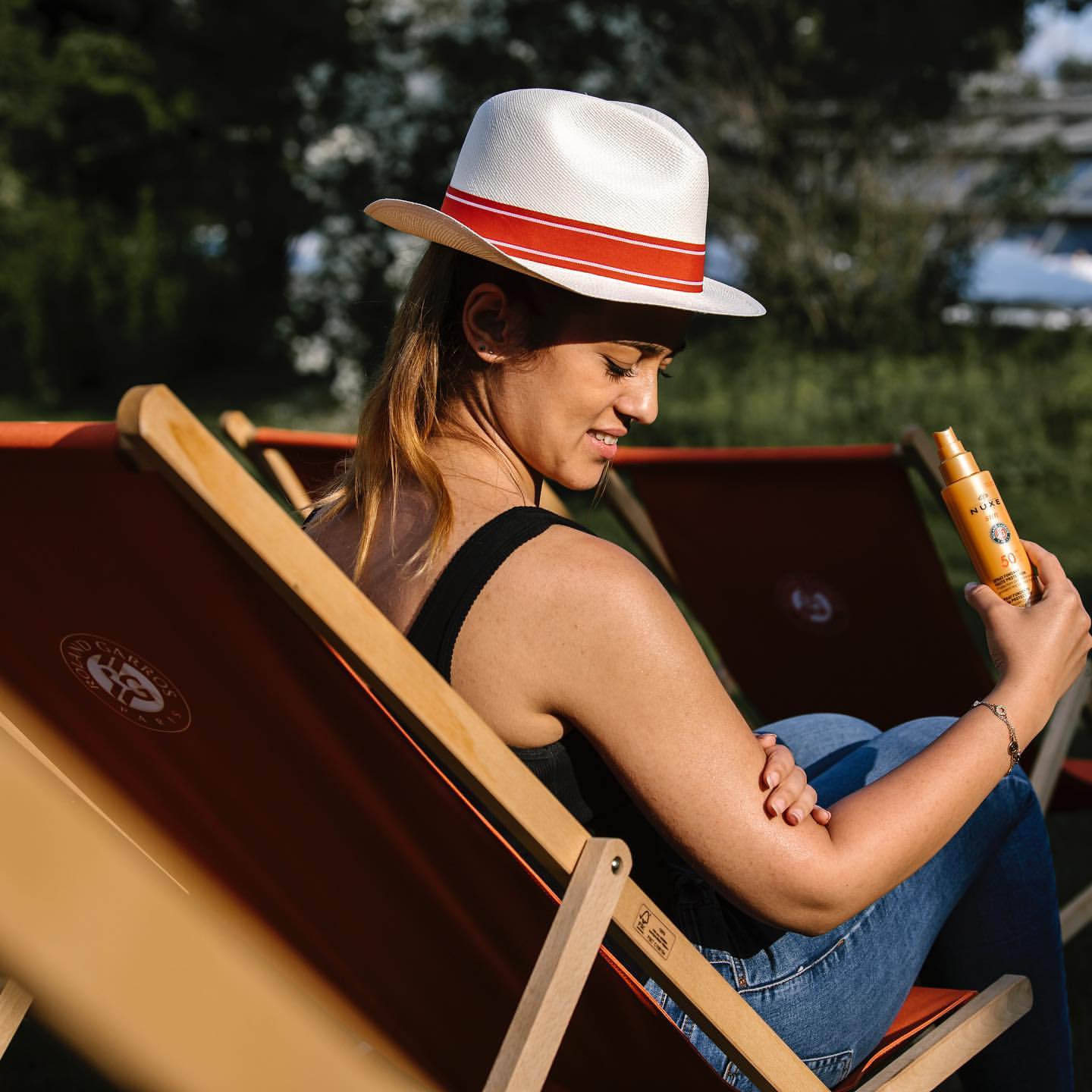 On the tennis courts