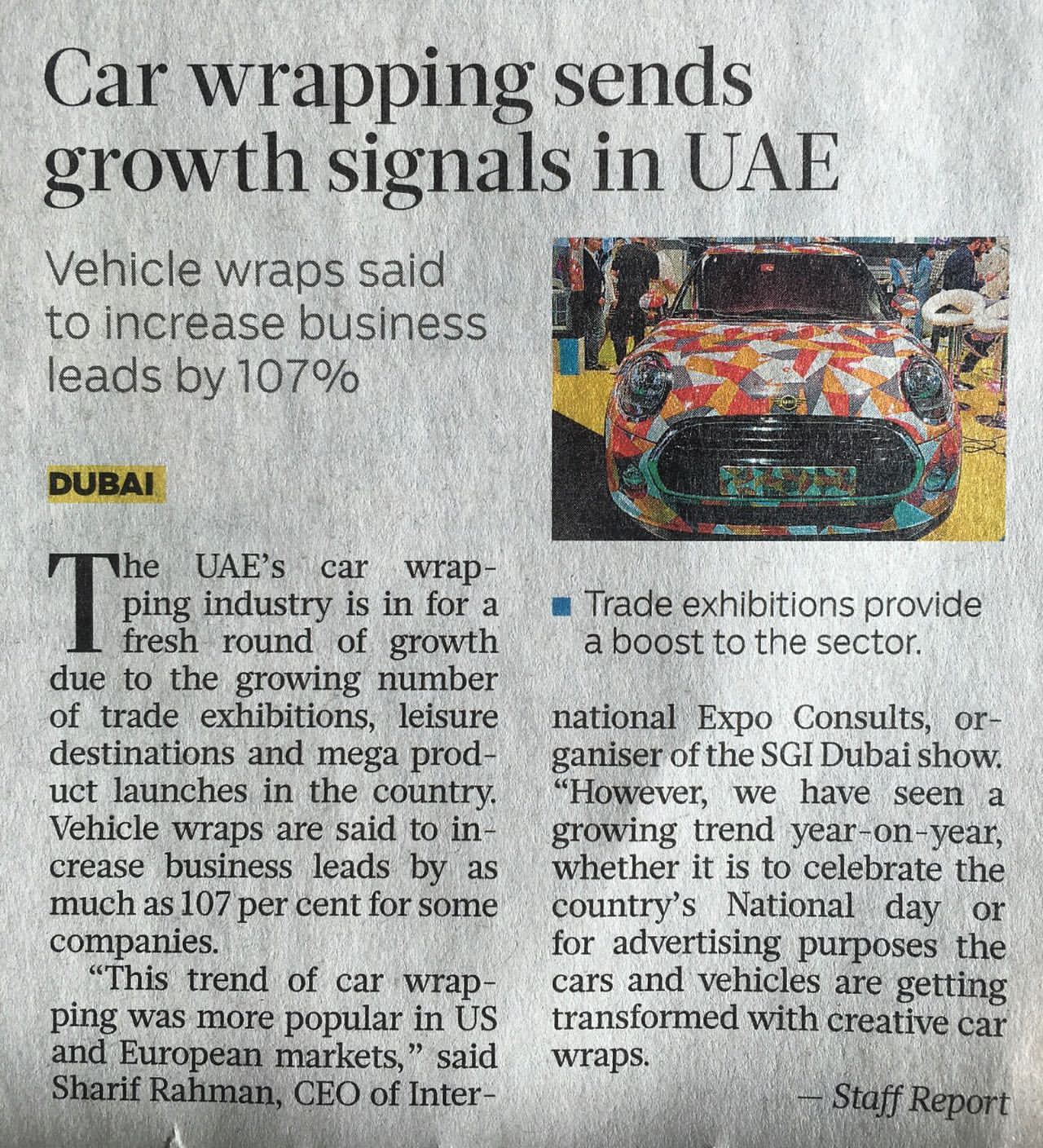 Car Wrapping Sends g