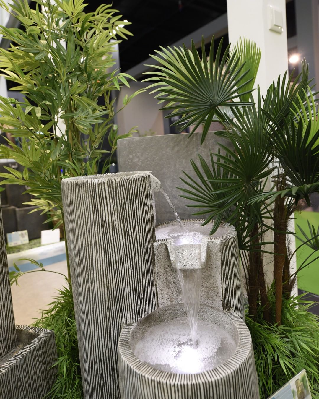 Fountains in the gar