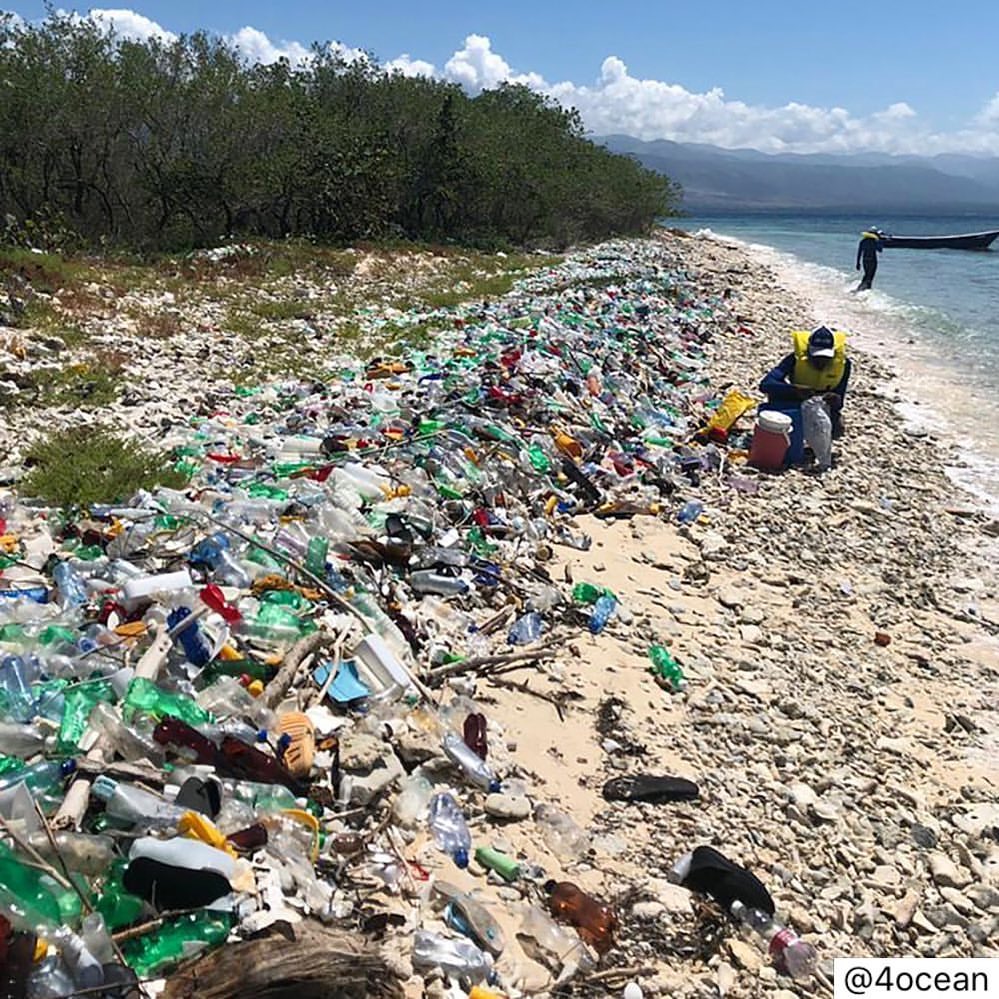 On a beach in Haiti
