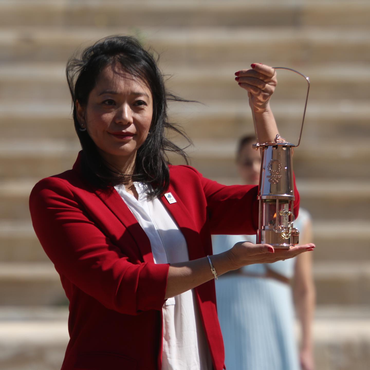 The Olympic flame