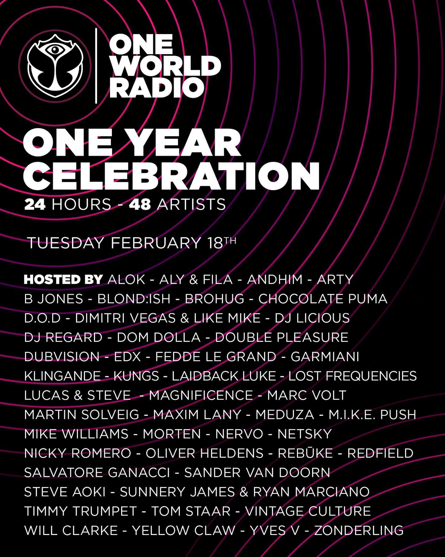 Celebrate one year O