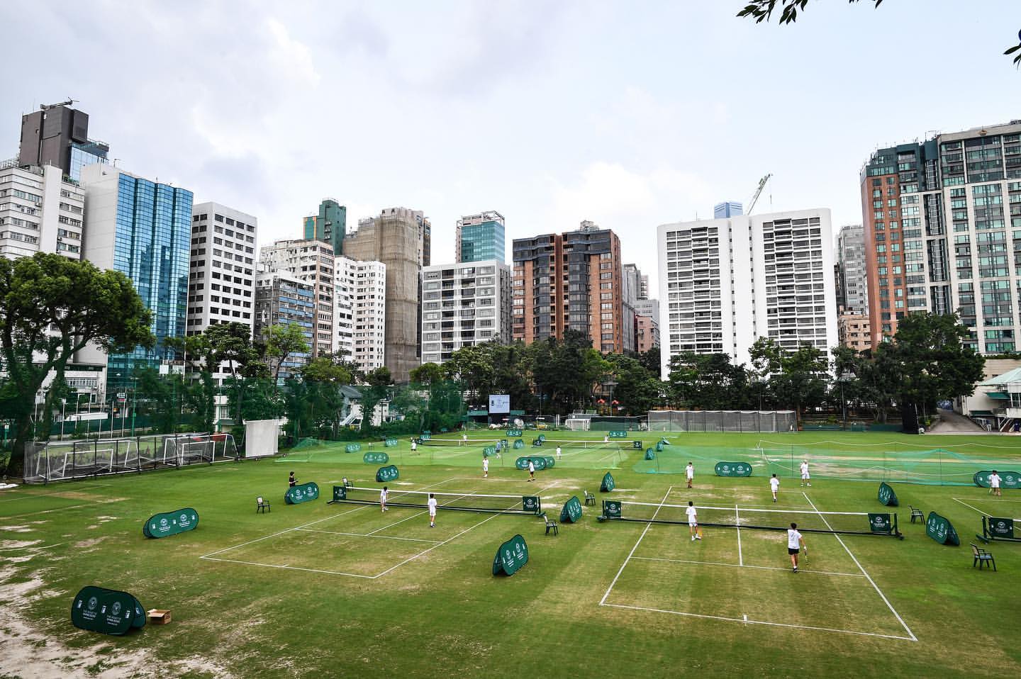 Grass courts around 
