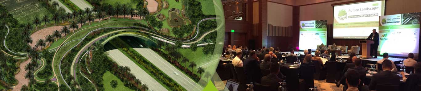 کنفرانس طراحی مناظر و فضاهای عمومی قطر banner ilikevents