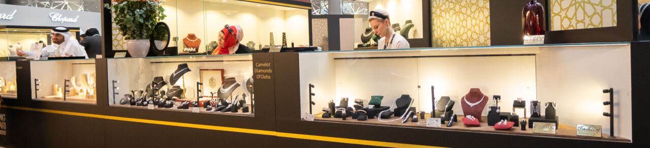 Doha Jewellery & Watches Exhibition banner ilikevents