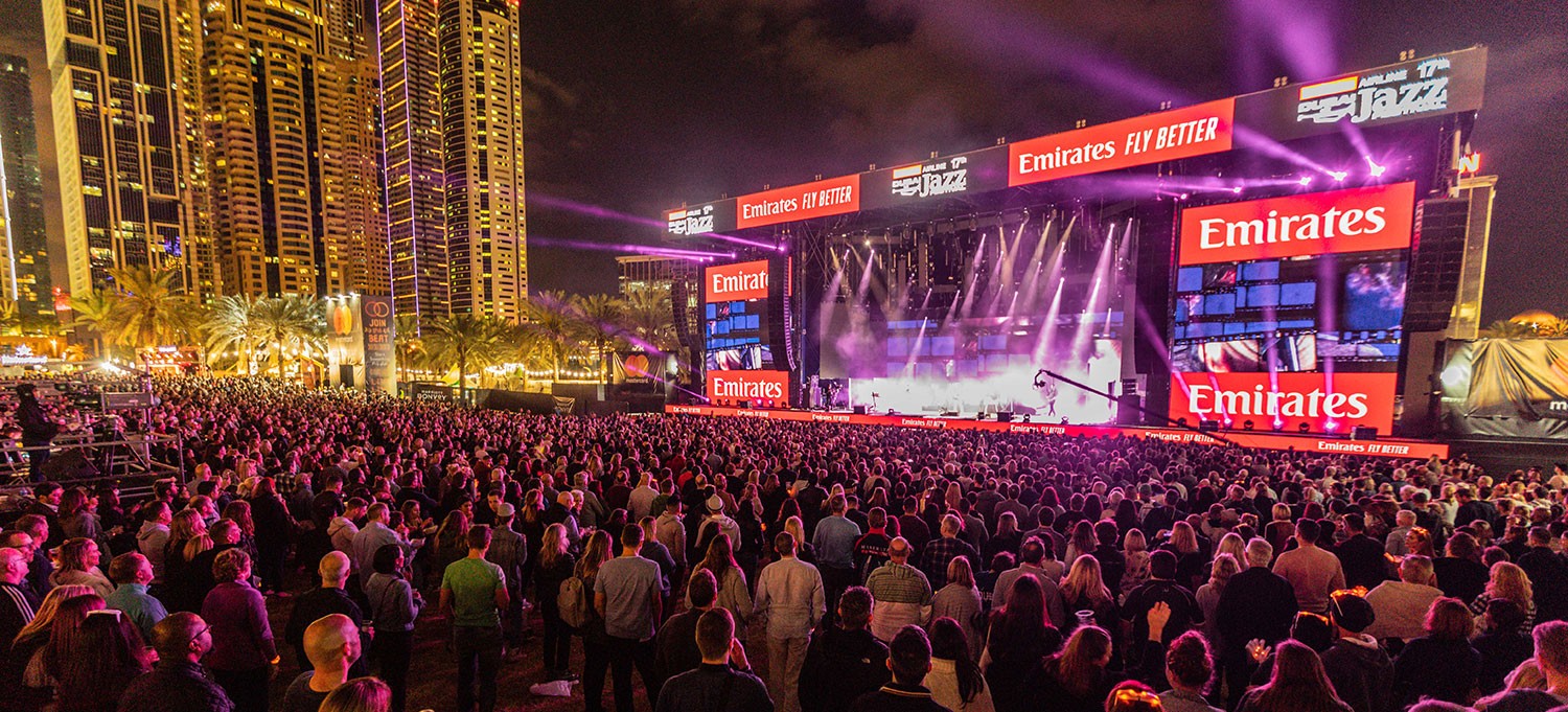 Dubai Jazz Festival banner ilikevents