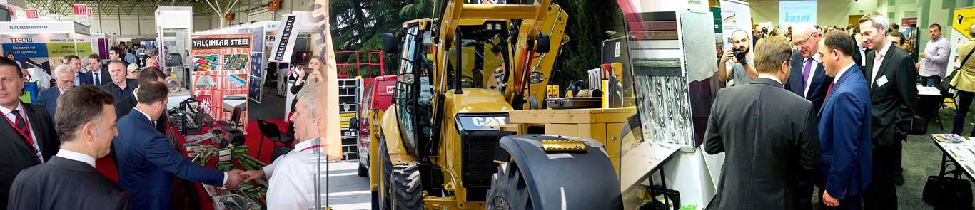 CAUCASUS BUILD (International Exhibition of Building Materials) banner ilikevents