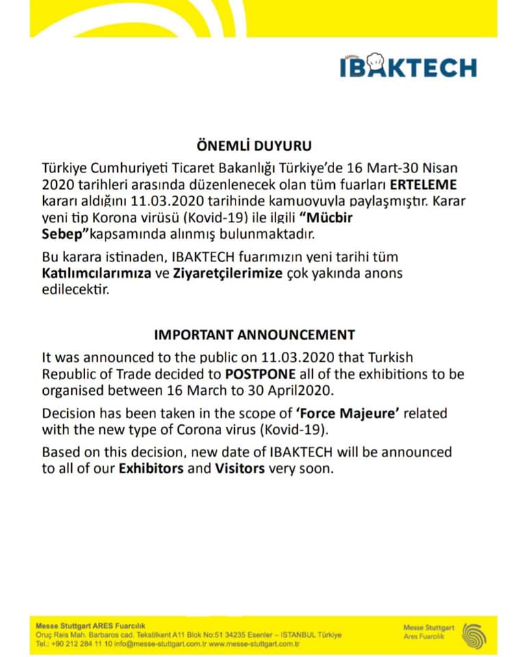 IBAKTECH 2020 Messe