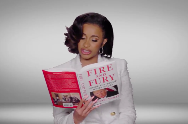 Cardi B reads Mond