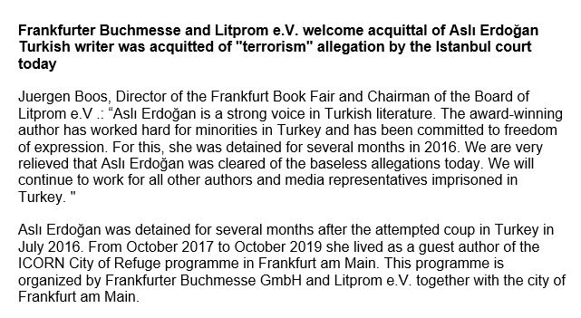 Our statement on the
