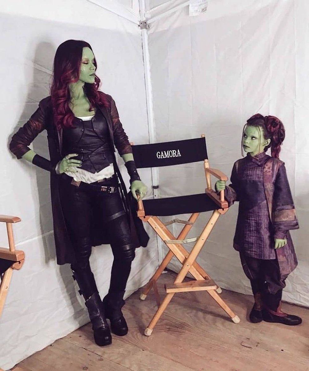 Zoe Saldana and Aria