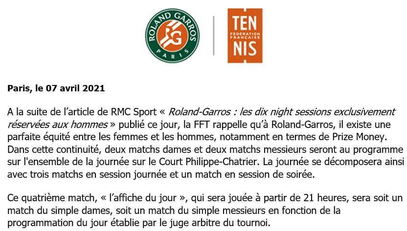 COMMUNIQUE DE PRESSE